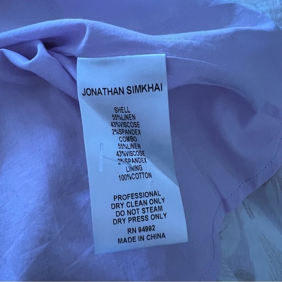 Jonathan Simkhai Ella Dress in Lilac Print - Picture 15 of 16